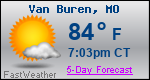 Weather Forecast for Van Buren, MO