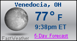 Weather Forecast for Venedocia, OH