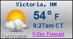 Weather Forecast for Victoria, MN