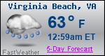 Weather Forecast for Virginia Beach, VA