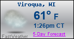 Weather Forecast for Viroqua, WI