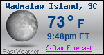 Weather Forecast for Wadmalaw Island, SC
