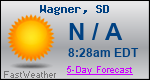 Weather Forecast for Wagner, SD