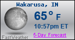 Weather Forecast for Wakarusa, IN