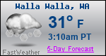 Weather Forecast for Walla Walla, WA