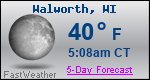 Weather Forecast for Walworth, WI