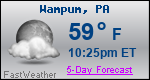 Weather Forecast for Wampum, PA