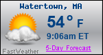 Weather Forecast for Watertown, MA