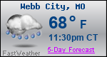 Weather Forecast for Webb City, MO