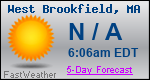 Weather Forecast for West Brookfield, MA