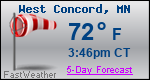 Weather Forecast for West Concord, MN