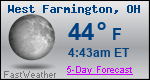 Weather Forecast for West Farmington, OH
