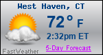 Weather Forecast for West Haven, CT