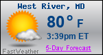 Weather Forecast for West River, MD