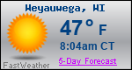Weather Forecast for Weyauwega, WI