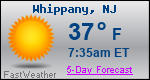 Weather Forecast for Whippany, NJ