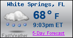 Weather Forecast for White Springs, FL