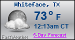 Weather Forecast for Whiteface, TX