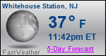 Weather Forecast for Whitehouse Station, NJ