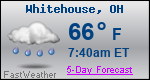 Weather Forecast for Whitehouse, OH
