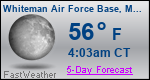 Weather Forecast for Whiteman Air Force Base, MO