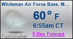 Weather Forecast for Whiteman Air Force Base, MO
