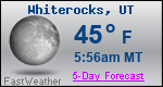Weather Forecast for Whiterocks, UT