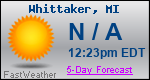 Weather Forecast for Whittaker, MI