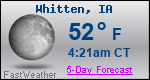 Weather Forecast for Whitten, IA