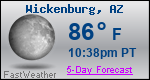 Weather Forecast for Wickenburg, AZ