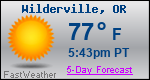 Weather Forecast for Wilderville, OR