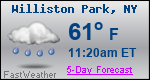 Weather Forecast for Williston Park, NY