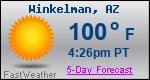 Weather Forecast for Winkelman, AZ
