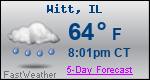 Weather Forecast for Witt, IL
