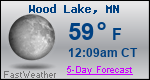 Weather Forecast for Wood Lake, MN