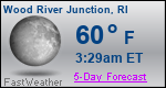 Weather Forecast for Wood River Junction, RI