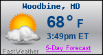 Weather Forecast for Woodbine, MD