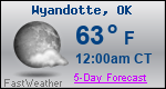 Weather Forecast for Wyandotte, OK