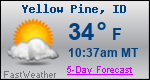 Weather Forecast for Yellow Pine, ID