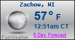 Weather Forecast for Zachow, WI