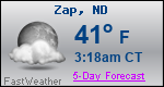 Weather Forecast for Zap, ND